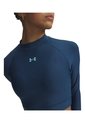 Camiseta Mujer UNDER ARMOUR HEATGER CROP MOCK LS Azul Under Armour de Under Armour