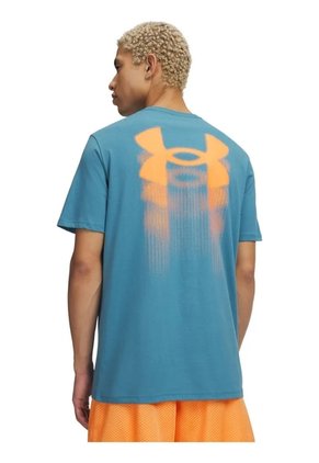 Camiseta Hombre UNDER ARMOUR UA M BLUR LOGO SS Azul Under Armour