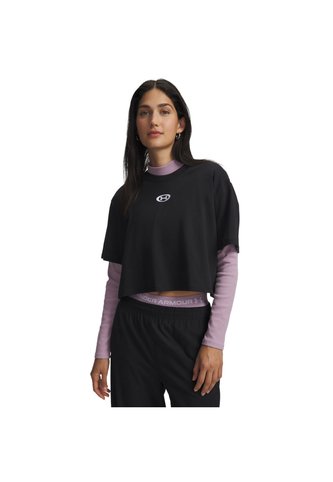 Camiseta De Compresión Mujer Under Armour W Center Negro Under Armour Under Armour