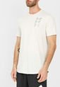 Camiseta Blanco Hueso-Gris UNDER ARMOUR Triple Stack Logo de Under Armour
