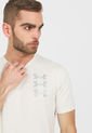 Camiseta Blanco Hueso-Gris UNDER ARMOUR Triple Stack Logo de Under Armour