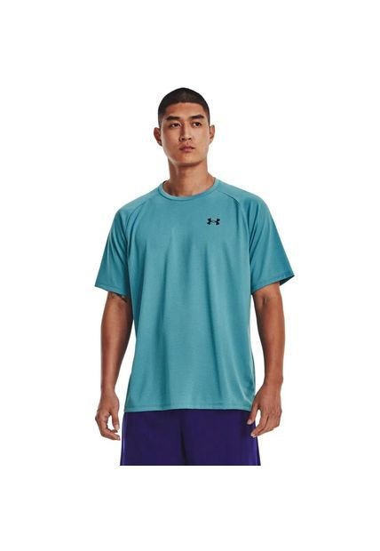 Camiseta Under Armour Tech™ 2.0 Textured Hombre-Celeste