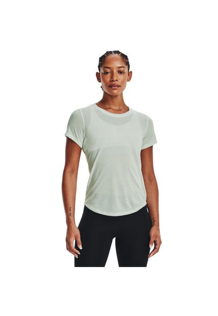 Camiseta MUJER VERDE STREAKER SS-GRN 1361371-592-5VR Under Armour