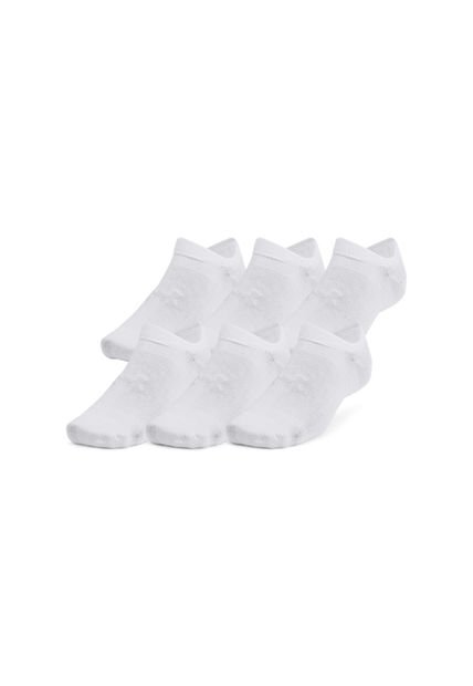 Medias Hombre Under Armour ESSENTIAL NO SHW 6PK Blanco Under Armour
