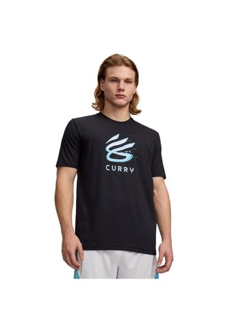 Camiseta Hombre Under Armour CURRY SPLASH WDMRK T Negro Under Armour Under Armour