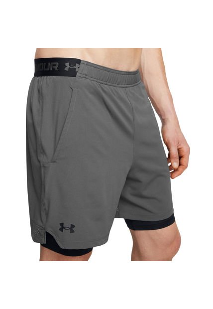 Short Hombre UNDER ARMOUR UA VANISH WOVEN 2IN1 Gris Under Armour