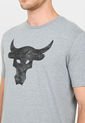 Camiseta Gris-Negro UNDER ARMOUR Rock Brahma B de Under Armour