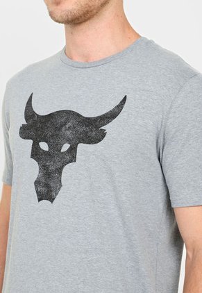 Camiseta Gris-Negro UNDER ARMOUR Rock Brahma B