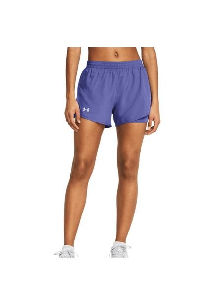 Short Under Armour Fly By 2-In-1 Shorts Mujer-Morado
