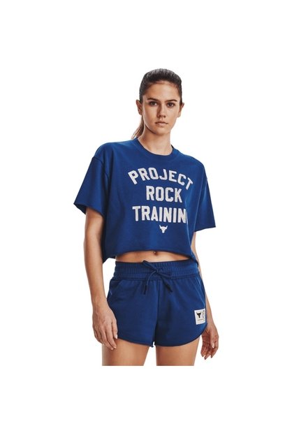 Saco Mujer Under Armour Pjt Rck Ss Crop Rvl Azul Under Armour