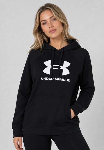 Hoodie UNDER ARMOUR Rival Negro