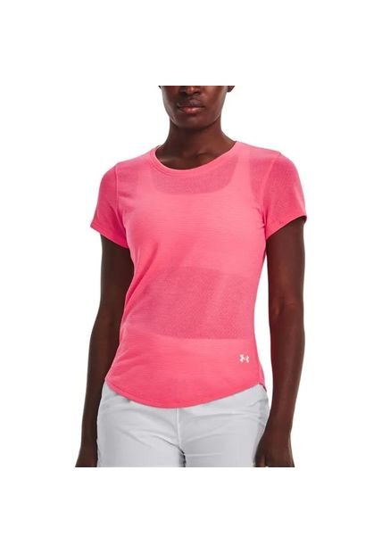 Camiseta Under Armpur Streaker Mujer-Rosa