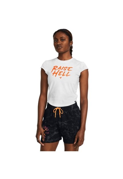 Camiseta Mujer UNDER ARMOUR PJT RCK UNDRGRND CAP Blanco Under Armour