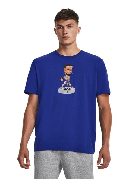 Camiseta Hombre UNDER ARMOUR CURRY BOBBLE HEAD SS Azul Under Armour