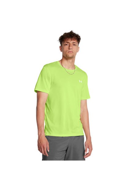 Camiseta Hombre UNDER ARMOUR LAUNCH SHORTSLEEVE Verde Under Armour