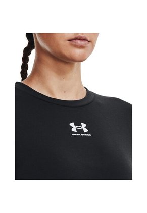 TOP NEGRO MUJER RIVAL TERRY CREW-BLK 1369856-001-N11 Under Armour