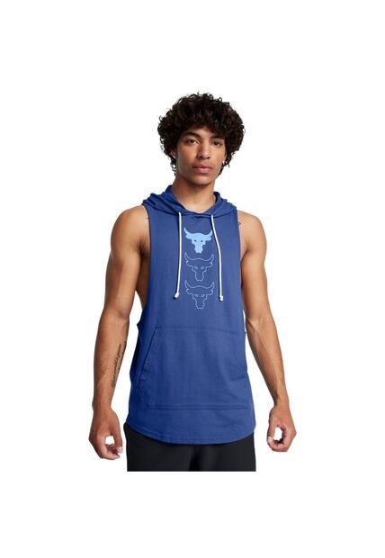 Camiseta Hombre UNDER ARMOUR PJT RCK SL HD PAYOFF Azul Under Armour