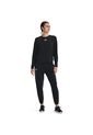 TOP NEGRO MUJER RIVAL TERRY CREW-BLK 1369856-001-N11 Under Armour de Under Armour