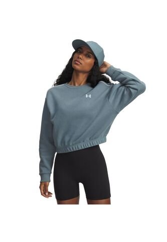 Buzo Mujer Under Armour RIVAL FLC PIPED CREW Azul Under Armour Under Armour