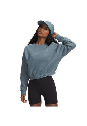 Buzo Mujer Under Armour RIVAL FLC PIPED CREW Azul Under Armour