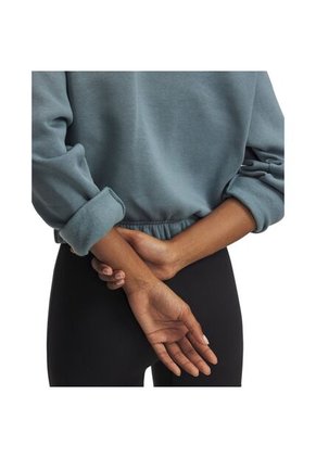 Buzo Mujer Under Armour RIVAL FLC PIPED CREW Azul Under Armour