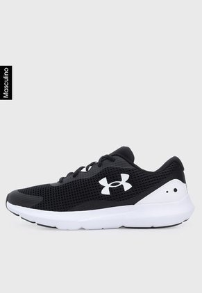 Tenis Running Negro-Blanco UNDER ARMOUR Surge 3