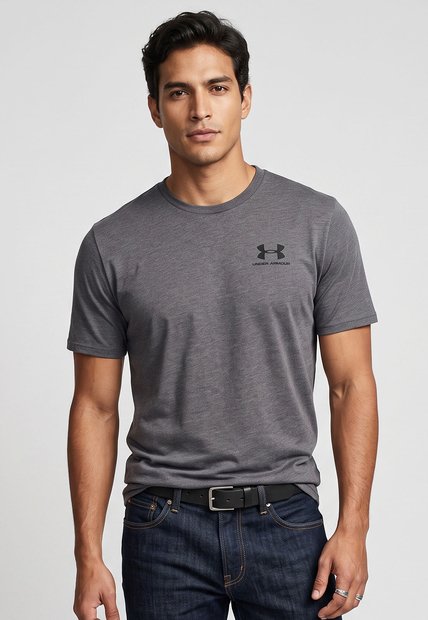 Camiseta UNDER ARMOUR Left Chest  Gris