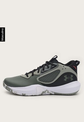 Tenis Basketball Verde Oliva-Blanco-Negro UNDER ARMOUR Lockdown 6