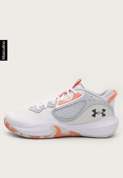 Tenis Basketball Blanco-Gris-Salmón UNDER ARMOUR Lockdown 6