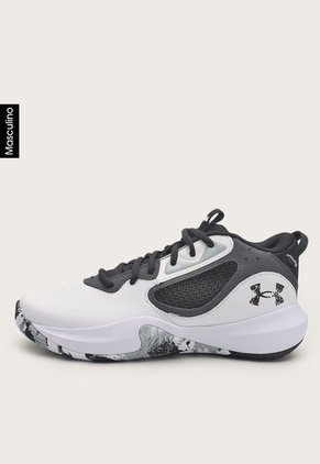 Tenis Basketball Blanco-Negro-Gris UNDER ARMOUR Lockdown 6