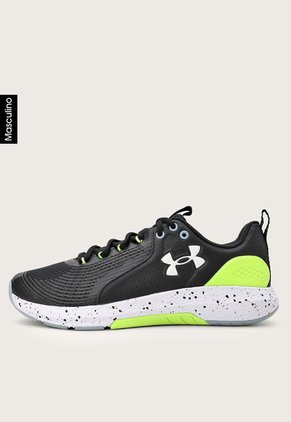 Tenis Training Negro-Amarillo Neón-Blanco UNDER ARMOUR Charged Commit TR 3