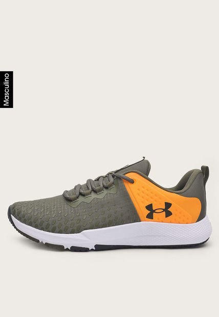 Tenis Training Verde Oliva-Naranja-Negro UNDER ARMOUR Charged Engage 2