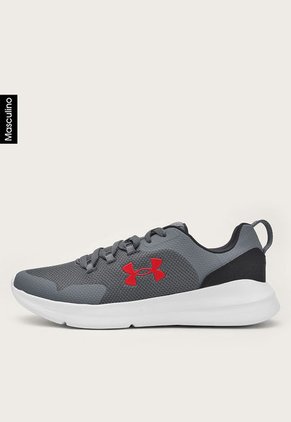 Tenis Running Gris-Rojo-Negro UNDER ARMOUR Essential