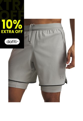 Short Hombre Under Armour VLCITI PRO 2N1 SHORT Gris Under Armour Under Armour