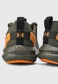 Tenis Running Verde Oliva-Naranja UNDER ARMOUR Charged Verssert SPKLE de Under Armour