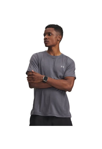 Camiseta Hombre Under Armour VELOCITI REFLCT SS Gris Under Armour