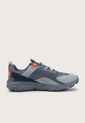 Tenis Running Gris-Naranja UNDER ARMOUR Charged Verssert Speckle