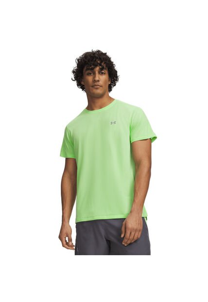 Camiseta Hombre Under Armour VELOCITI REFLCT SS Verde Under Armour