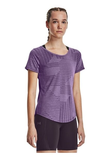 Camiseta Purpura Mujer STREAKER DECO DIAMON 1376814-571-6PV Under Armour
