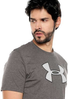 Camiseta Gris-Blanco UNDER ARMOUR Charcoal Medium Heather