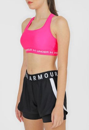 Top Fucsia-Blanco UNDER ARMOUR Crossback Mid