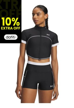 Camiseta De Compresión Mujer Under Armour Htgear Novelty Fz Negro Under Armour