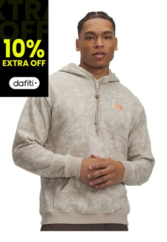 Buzo Hombre Under Armour Rival Fleece Printed Hoodie Blanco Under Armour Under Armour