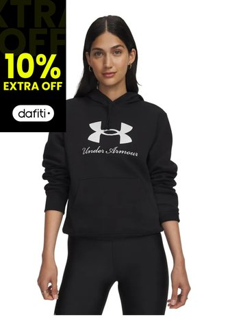 Buzo Mujer Under Armour Rival Fleece Shimmer Hoodie Negro Under Armour Under Armour