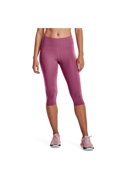 LEGGINGS ROSADO MUJER FLY FAST 3 SPD CAPRI 1369770-669-QSU Under Armour