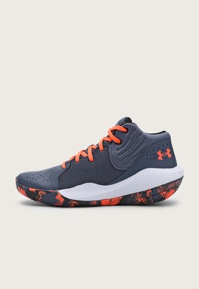 Tenis Basketball Gris-Rojo-Blanco UNDER ARMOUR Jet 21'