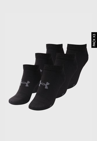 Medias Trío UNDER ARMOUR  Essential Low Cut Negro Under Armour
