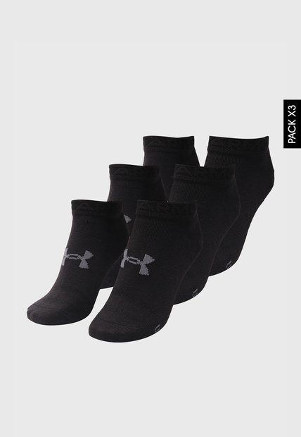 Medias Trío UNDER ARMOUR  Essential Low Cut Negro