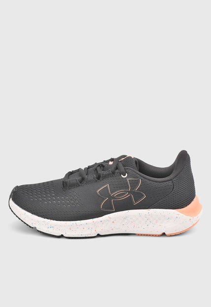 Tenis Running Negro-Blanco-Salmón UNDER ARMOUR Charged Pursuit 3 BL