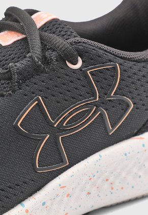 Tenis Running Negro-Blanco-Salmón UNDER ARMOUR Charged Pursuit 3 BL
